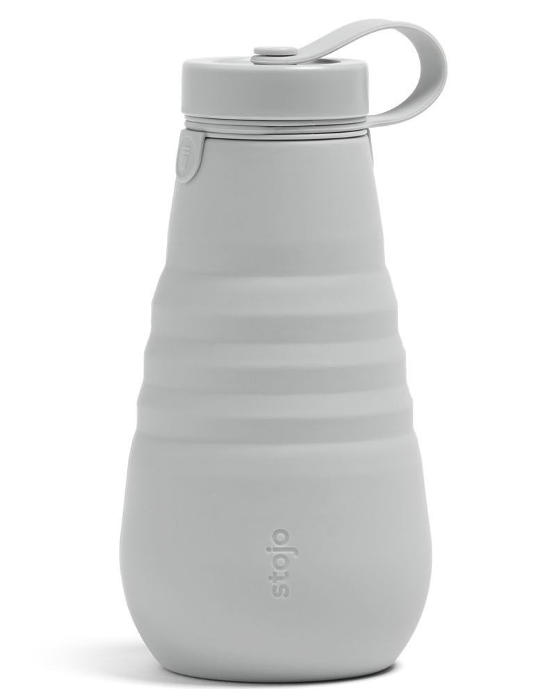 Stojo Collapsible Reusable Bottle 20oz: Cashmere Grey