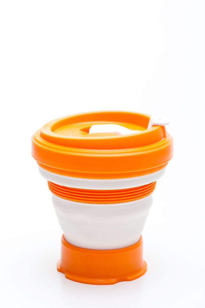 Pokito Collapsible Reusable Cup:  Pumpkin Orange