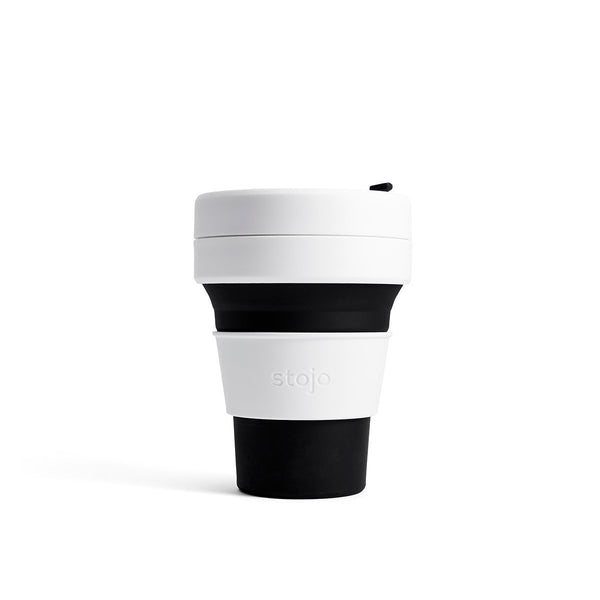 Stojo Pocket 12oz Collapsible Reusable Cup; Black