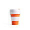 Stojo Pocket 12oz Collapsible Reusable Cup: Orange