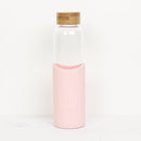 Glass Reusable Bottle: Flamingo Pink