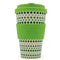 Ecoffee Reusable Cup Large: Green Polka
