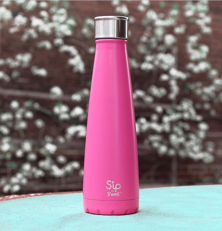 S'ip by S'well Large Reusable Bottle: Bubblegum Pink