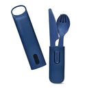 Hip with Purpose Reusable Cutlery with Case: Navy Blue