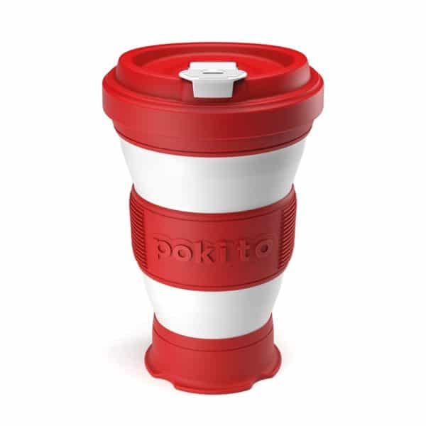 Pokito Collapsible Reusable Cup: Cherry Red