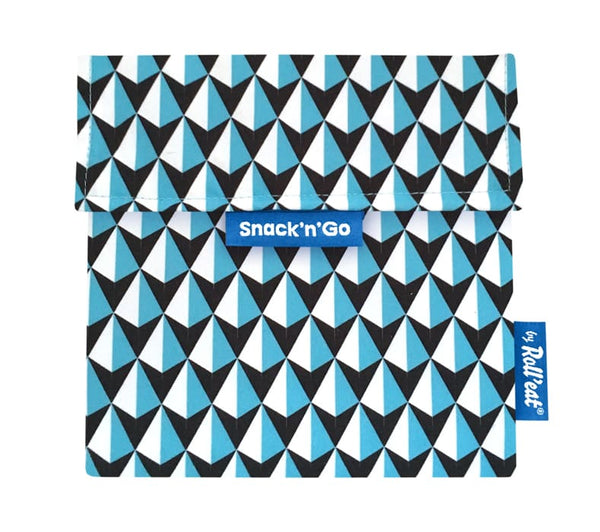 Snack 'n' Go Reusable Snack Bag: Tiles Blue