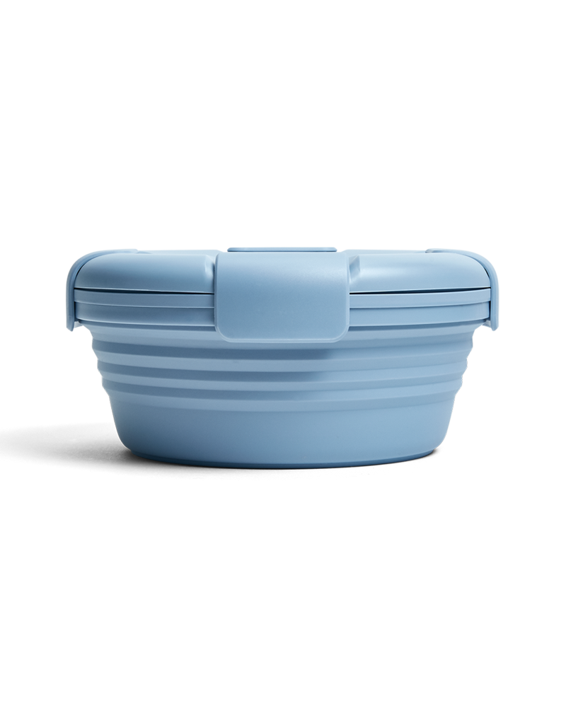 Stojo Collapsible Reusable Bowl: Steel Blue